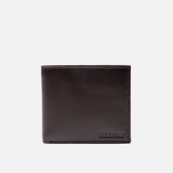 Кошелек Barbour Kirkham Leather Billfold Dark Brown