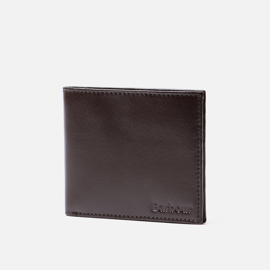 Кошелек Barbour Kirkham Leather Billfold Dark Brown