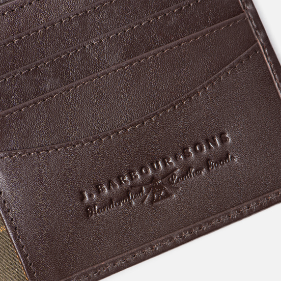Кошелек Barbour Kirkham Leather Billfold Dark Brown