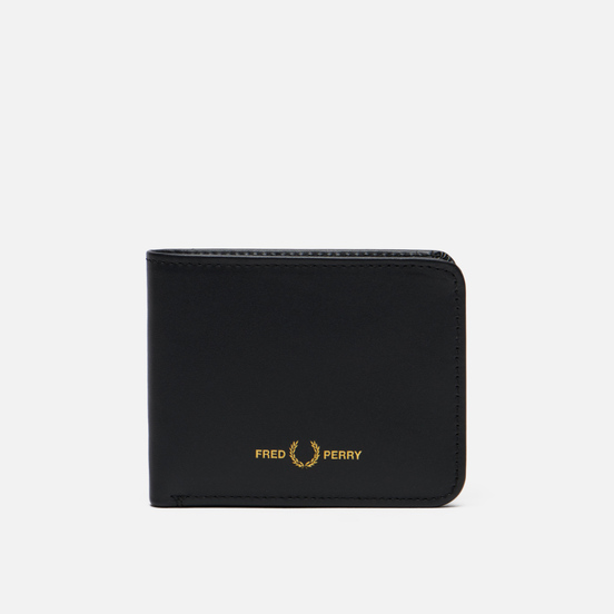 Кошелек Fred Perry Graphic Leather Billfold Black