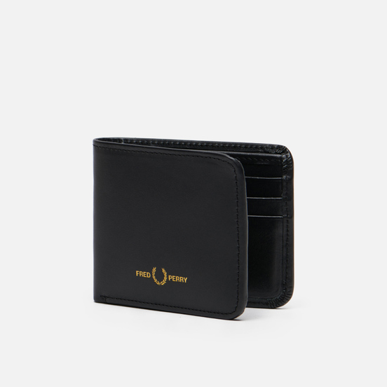 Кошелек Fred Perry Graphic Leather Billfold Black
