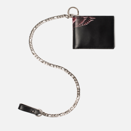 Кошелек Marcelo Burlon Red Ghost Wings Chain Black/Multicolor