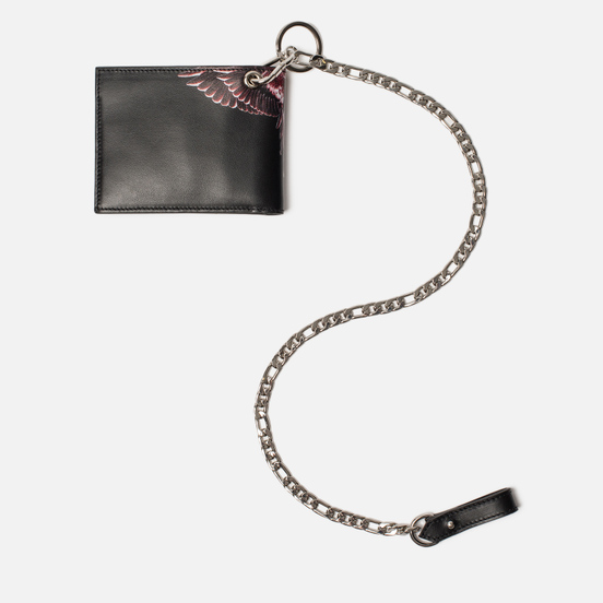 Кошелек Marcelo Burlon Red Ghost Wings Chain Black/Multicolor