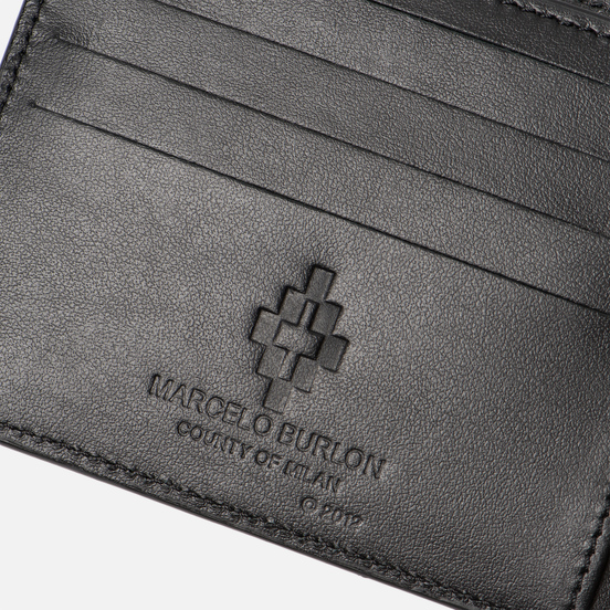 Кошелек Marcelo Burlon Red Ghost Wings Chain Black/Multicolor