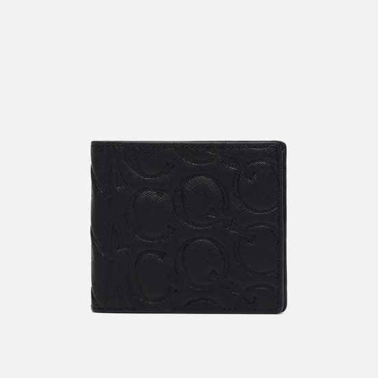 Кошелек McQ Alexander McQueen Billfold Leather Logo Embossed Black