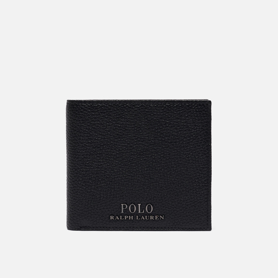 Кошелек Polo Ralph Lauren Logo PRL Pebbel Leather Bill Coin Black