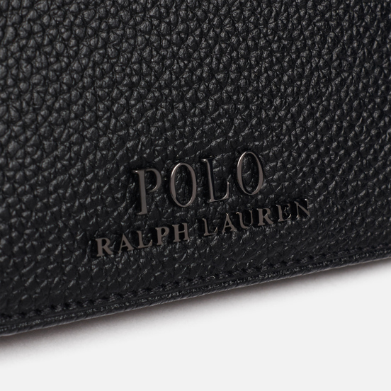 Кошелек Polo Ralph Lauren Logo PRL Pebbel Leather Bill Coin Black