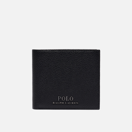 Кошелек Polo Ralph Lauren Logo PRL Pebbel Leather Billfold Black