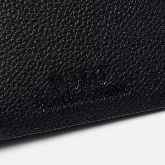 Кошелек Polo Ralph Lauren Logo PRL Pebbel Leather Billfold Black