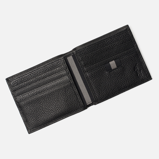 Кошелек Polo Ralph Lauren Logo PRL Pebbel Leather Billfold Black