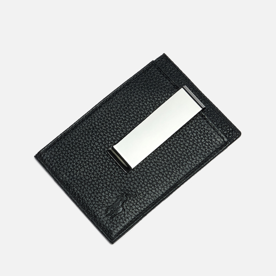 Кошелек Polo Ralph Lauren Money Clip Pebble Leather Black
