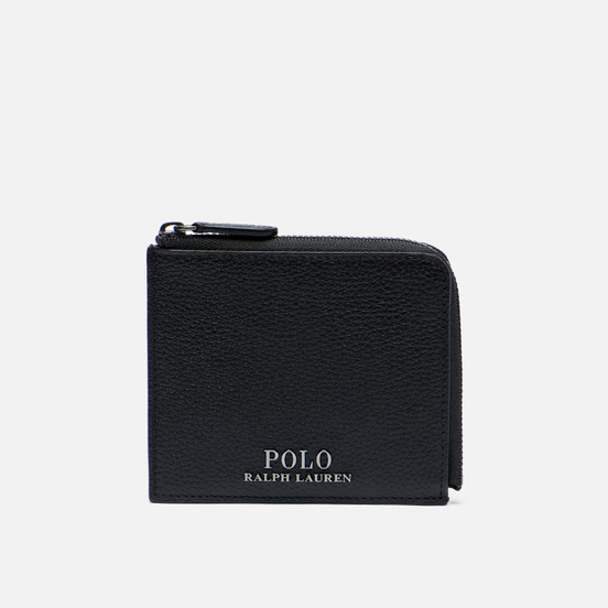 Кошелек Polo Ralph Lauren PRL Small Zip Pebble Leather Black