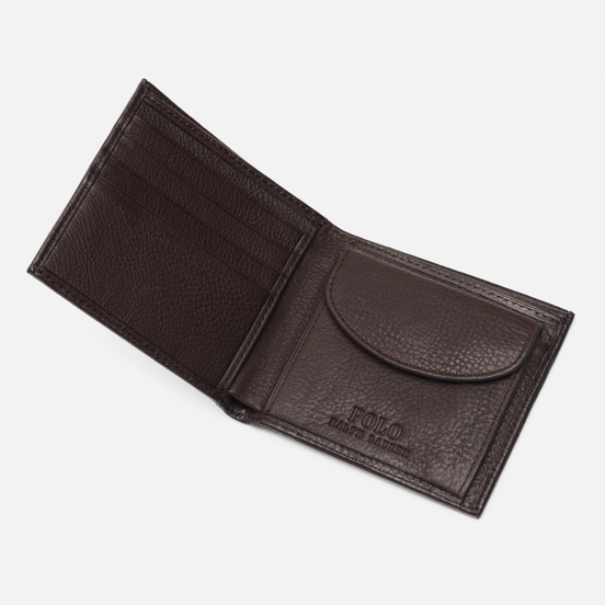 Кошелек Polo Ralph Lauren Small Smooth Leather Brown