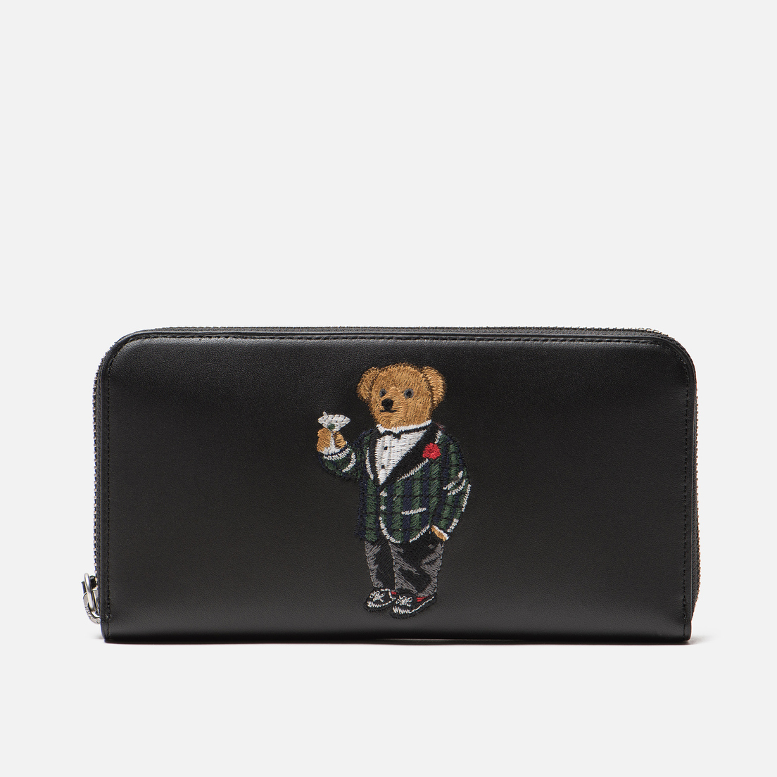 Polo Ralph Lauren Кошелек Tartan Bear Zip Around Smooth Leather