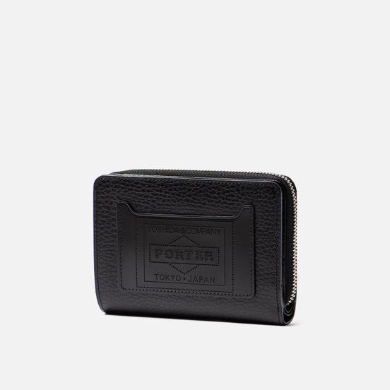 Кошелек Porter-Yoshida & Co Glaze Leather Bi-Fold Black