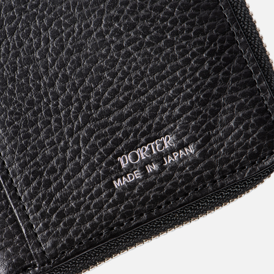 Кошелек Porter-Yoshida & Co Glaze Leather Bi-Fold Black