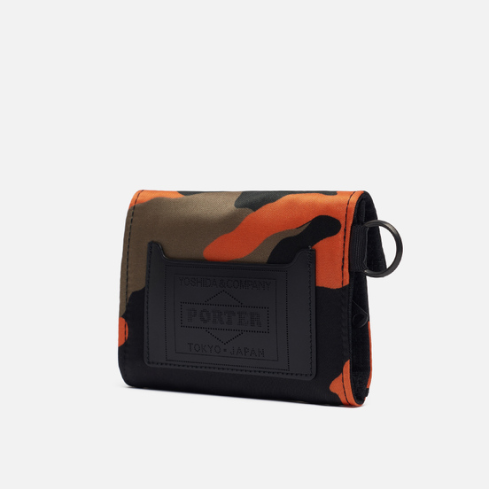 Кошелек Porter-Yoshida & Co PS Camo Medium Woodland Orange