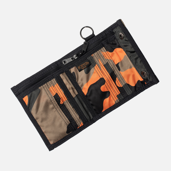 Кошелек Porter-Yoshida & Co PS Camo Medium Woodland Orange