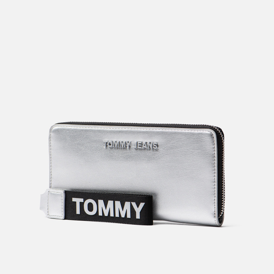 Кошелек Tommy Jeans Large Metallic Silver
