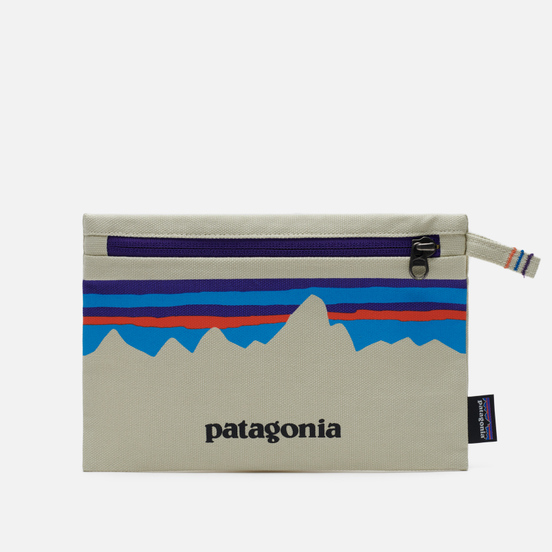 Косметичка Patagonia P-6 Fitz Roy Zippered Bleached Stone