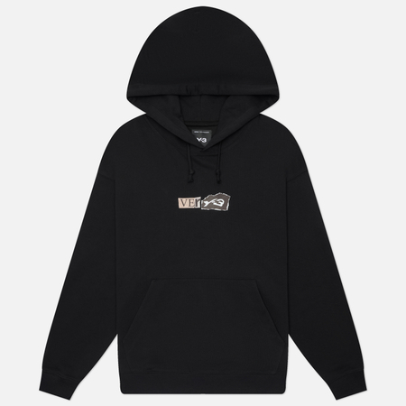 Мужская толстовка Y-3 Brushed Terry GFX Hoodie, цвет чёрный, размер XL