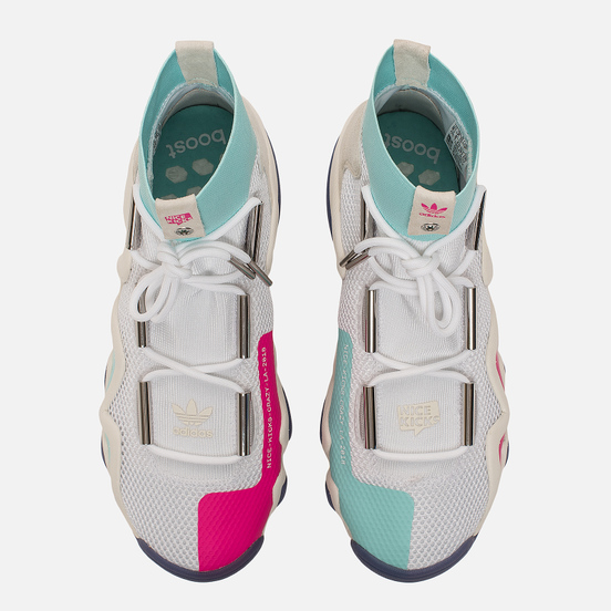 Мужские кроссовки adidas Consortium x Nice Kicks Crazy 8 ADV White/Off White/Energy Aqua