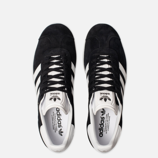 Кроссовки adidas Originals Gazelle Black/White/Gold Metallic