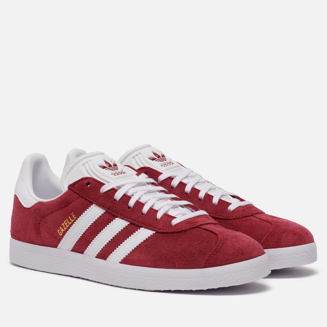 adidas gazelle maroon white gold metallic