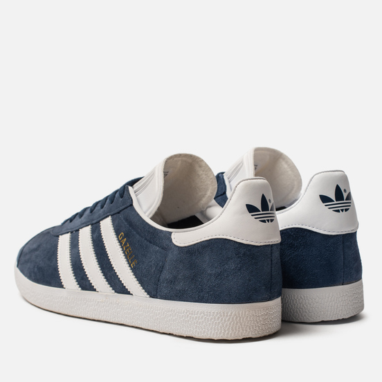 Кроссовки adidas Originals Gazelle Collegiate Navy/White/Gold Metallic