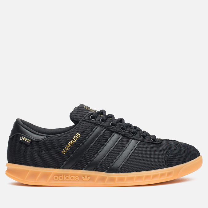 adidas hamburg black leather gum