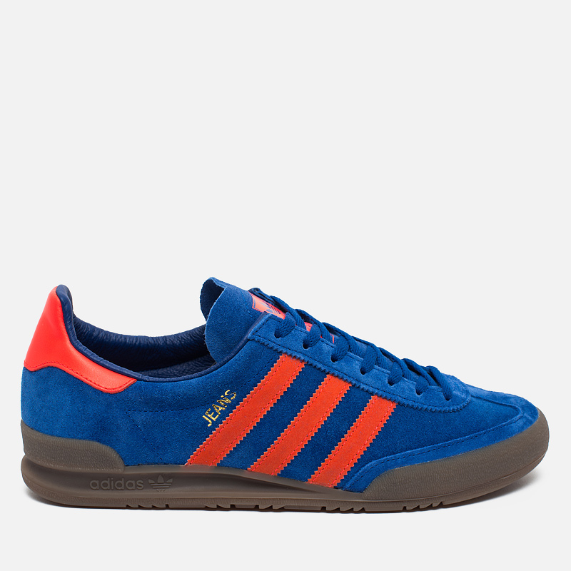 adidas jeans trainers trace royal red