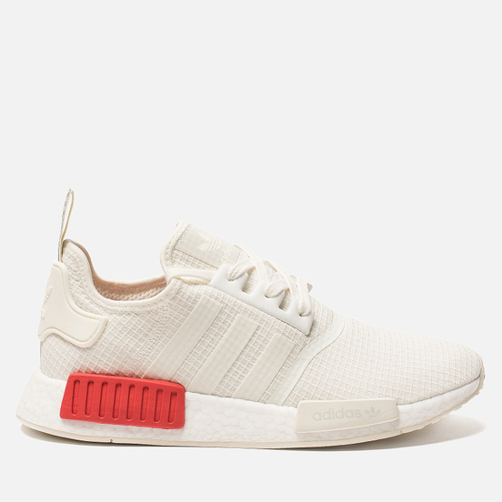 Кроссовки adidas Originals NMD R1 Off White/Off White/Lush Red