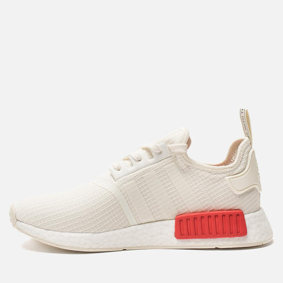 Кроссовки adidas Originals NMD R1 Off White/Off White/Lush Red