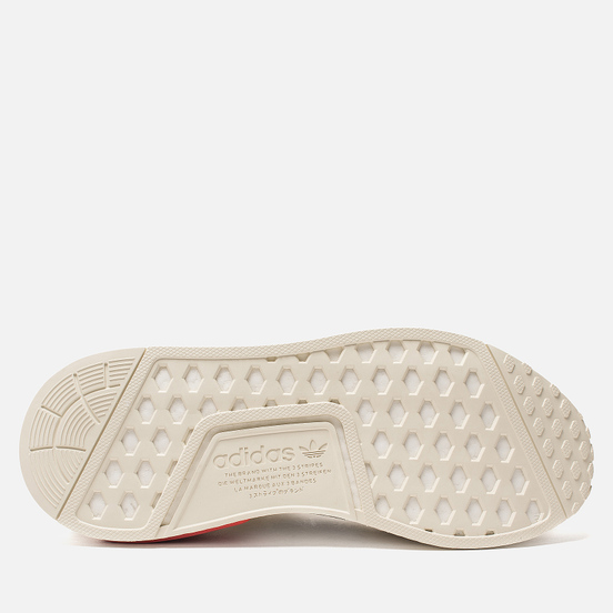 Кроссовки adidas Originals NMD R1 Off White/Off White/Lush Red