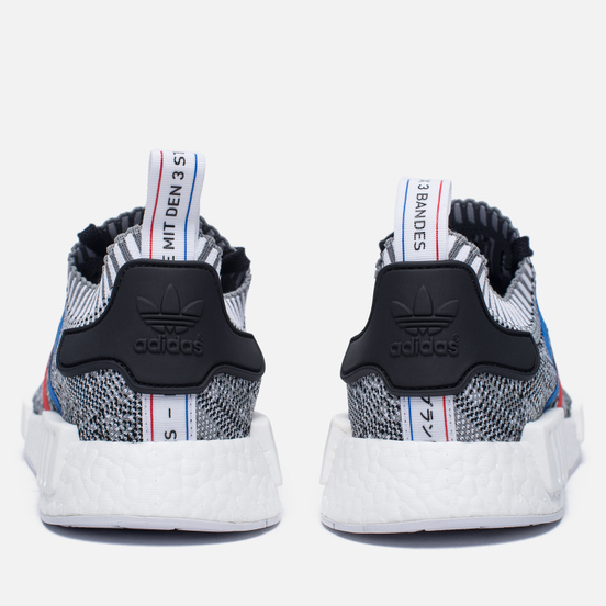 Кроссовки adidas Originals NMD R1 Primeknit Tri-Color White/Core Red/Core Black