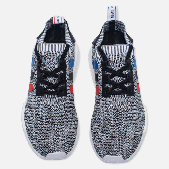 Кроссовки adidas Originals NMD R1 Primeknit Tri-Color White/Core Red/Core Black