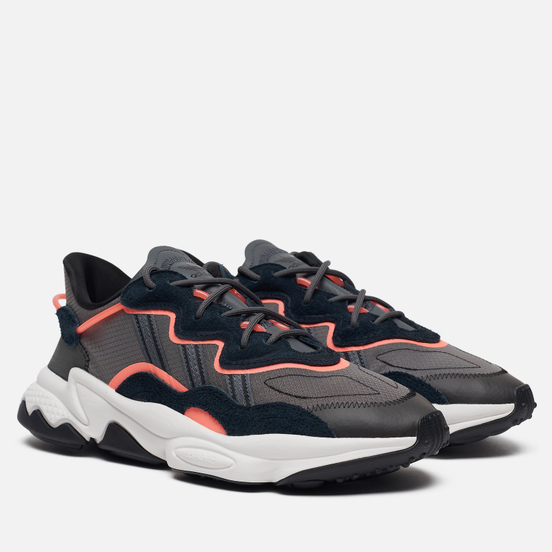 Кроссовки adidas Originals Ozweego Core Black/Grey Six/Signal Coral