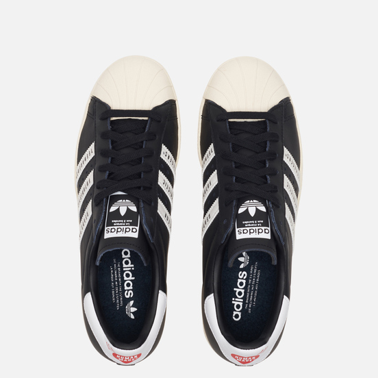 Кроссовки adidas Originals x Human Made Superstar 80s Core Black/White/Off White