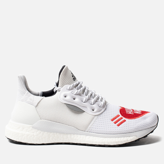 Мужские кроссовки adidas Originals x Pharrell Williams x Human Made Solar HU White/Core Black/Scarlet