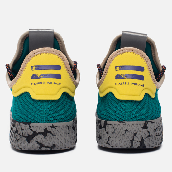 Кроссовки adidas Originals x Pharrell Williams Tennis Hu Teal/Semi Frozen Yellow/Grey Marble