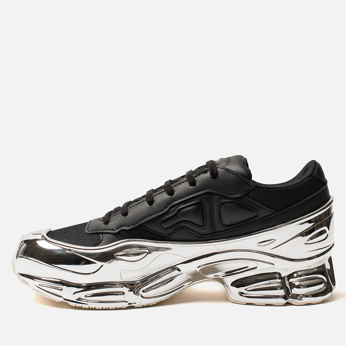 raf simons shoes black and silver