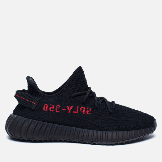 Кроссовки adidas Originals YEEZY Boost 350 V2 Core Black/Core Black/Red