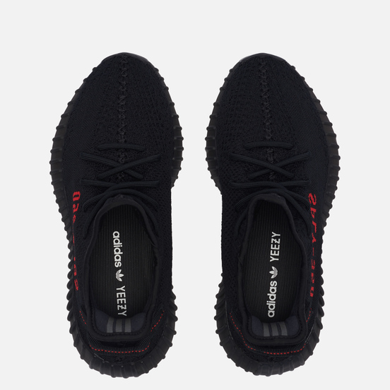 Кроссовки adidas Originals YEEZY Boost 350 V2 Core Black/Core Black/Red