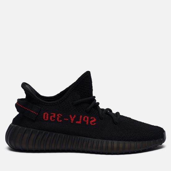 Кроссовки adidas Originals YEEZY Boost 350 V2 Core Black/Core Black/Red
