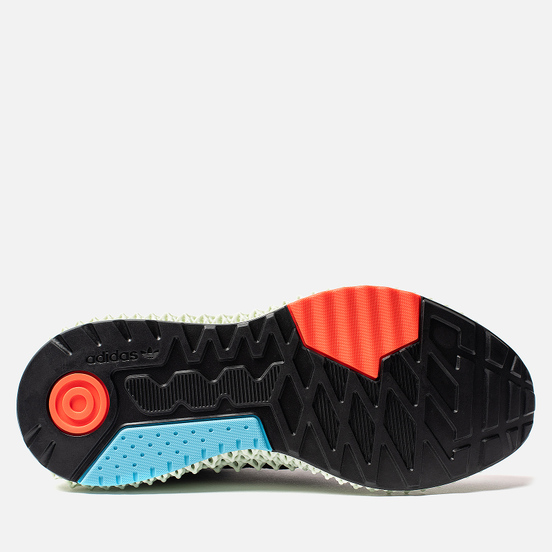 Мужские кроссовки adidas Originals ZX 4000 4D I Want I Can Core Black/Hi-Res Yellow/Bright Cyan