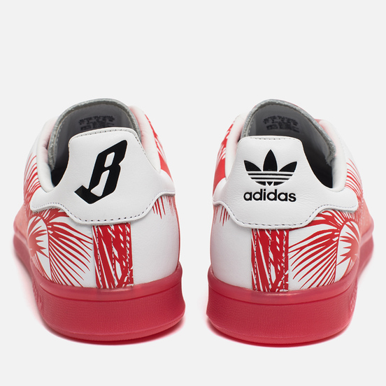 Кроссовки adidas Consortium x Pharrell Williams Stan Smith BBC Palm Tree Pack White/Red