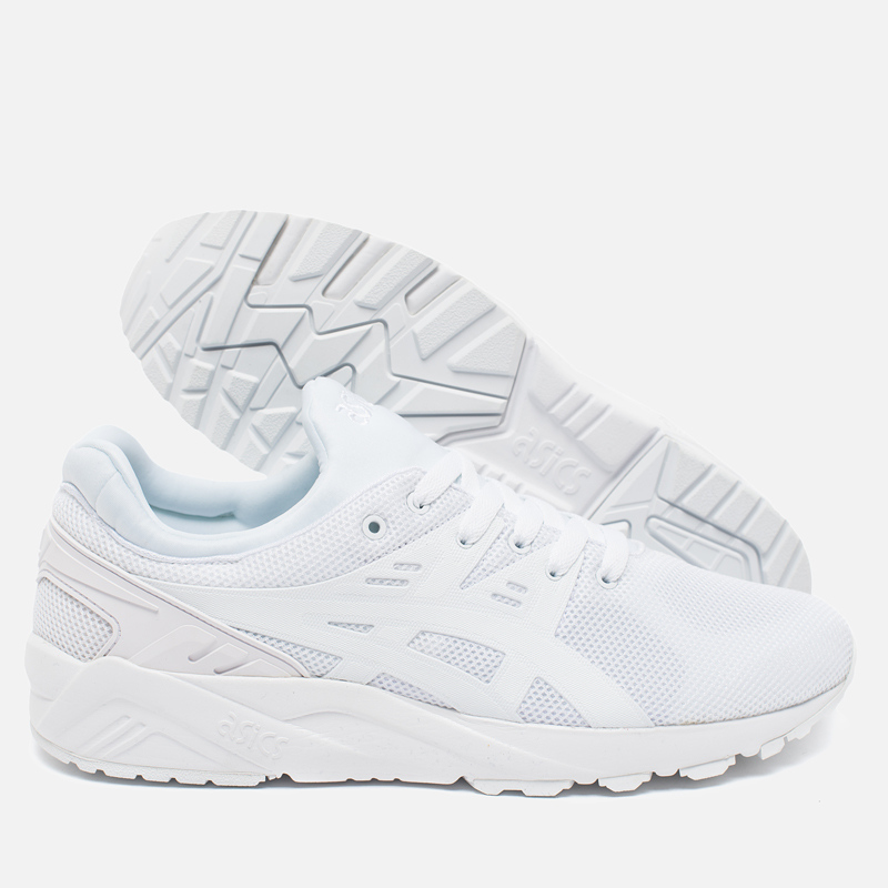 asics gel kayano evo triple white