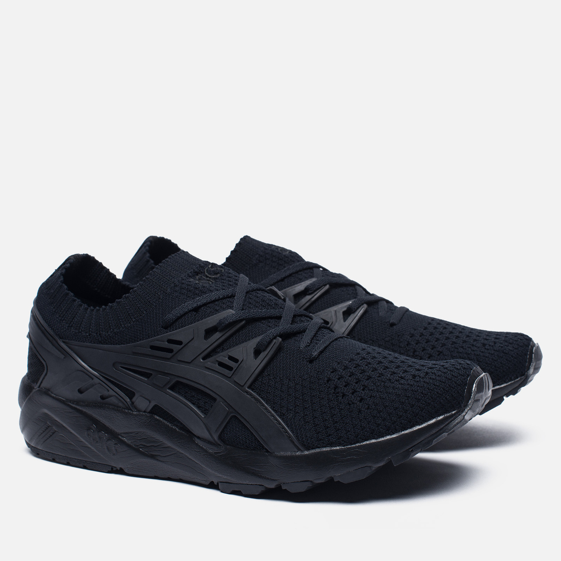 asics gel black trainers