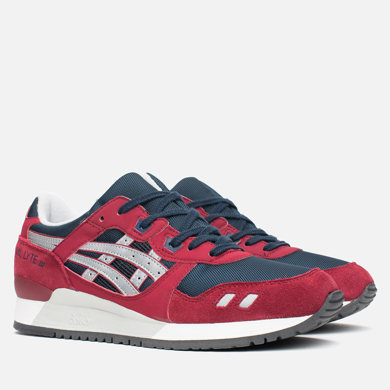 Asics gel lyte iii burgundy hotsell