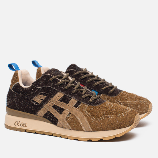 Кроссовки ASICS x Mita GT-II Squirrel Brown/Blue/Red